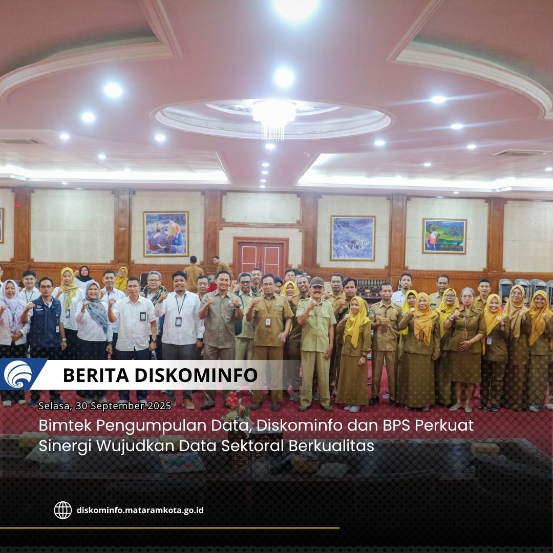 Gambar Bimtek Pengumpulan Data, Diskominfo dan BPS Perkuat Sinergi Wujudkan Data Sektoral Berkualitas