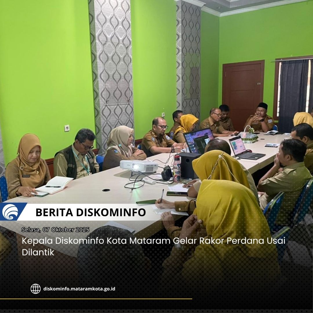 Gambar Kepala Diskominfo Kota Mataram Gelar Rakor Perdana Usai Dilantik