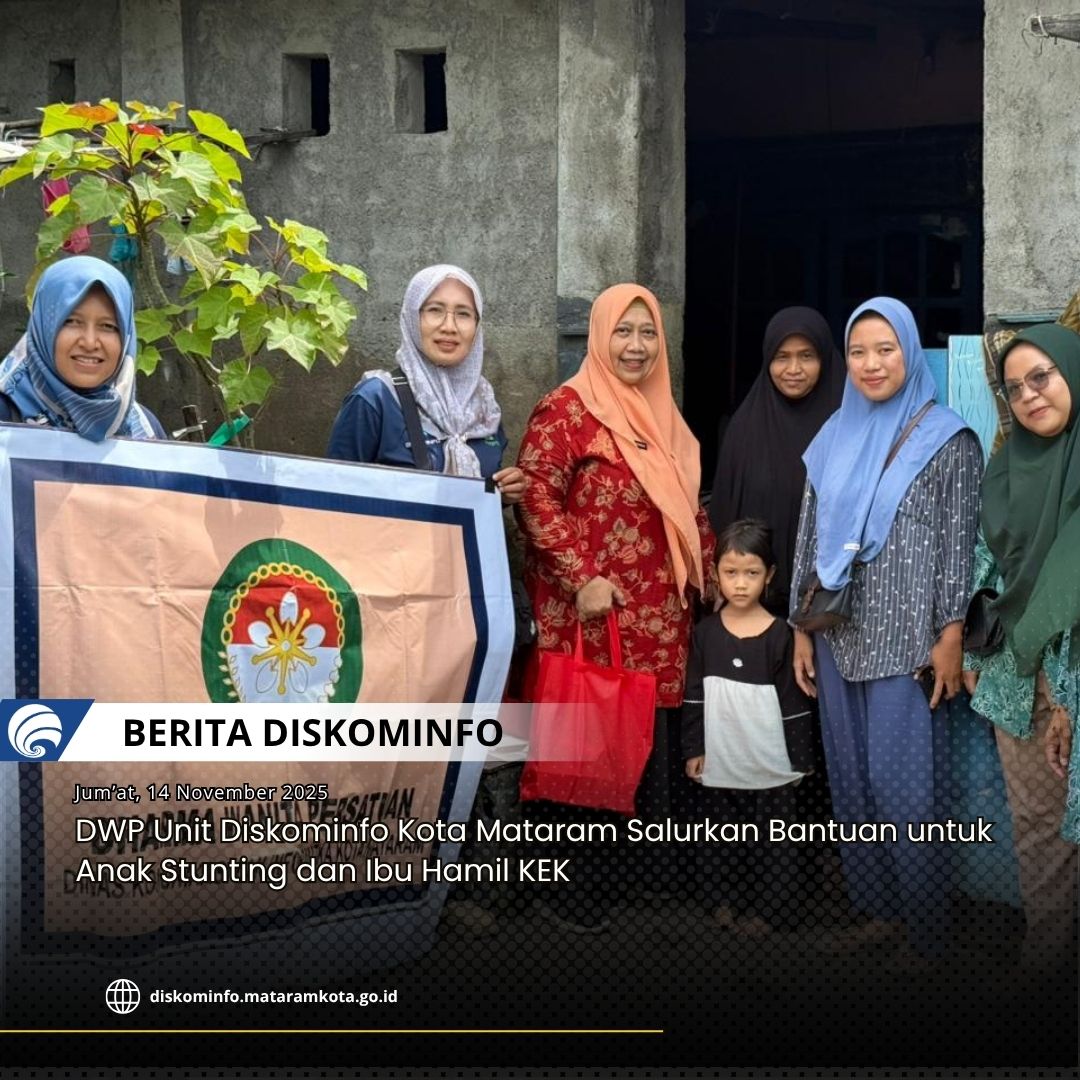 Thumbnail DWP Unit Diskominfo Kota Mataram Salurkan Bantuan untuk Anak Stunting dan Ibu Hamil KEK