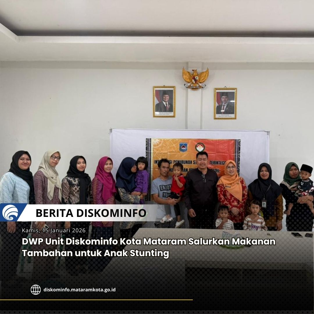 Thumbnail DWP Unit Diskominfo Kota Mataram Salurkan Makanan Tambahan untuk Anak Stunting