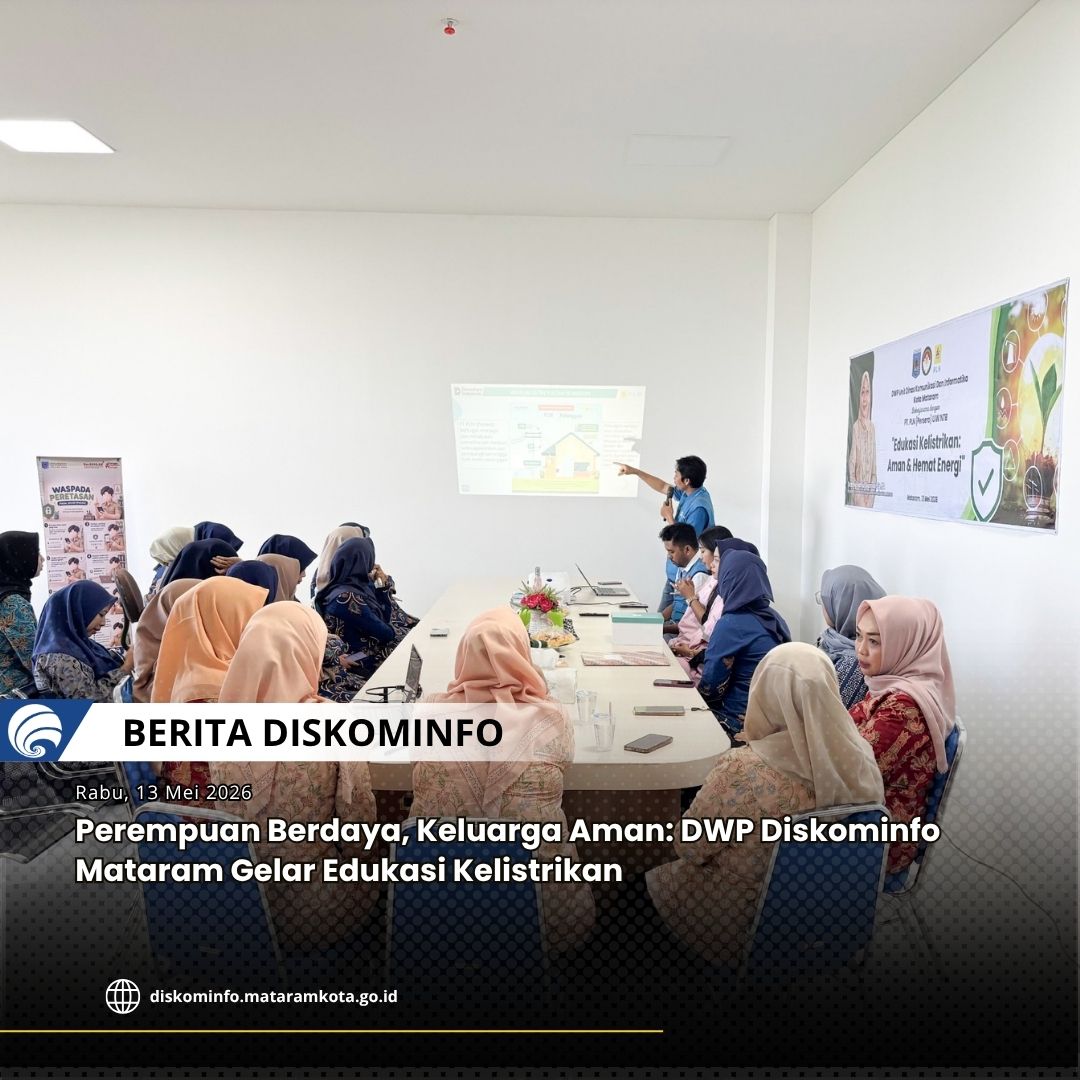 Gambar Perempuan Berdaya, Keluarga Aman: DWP Diskominfo Mataram Gelar Edukasi Kelistrikan