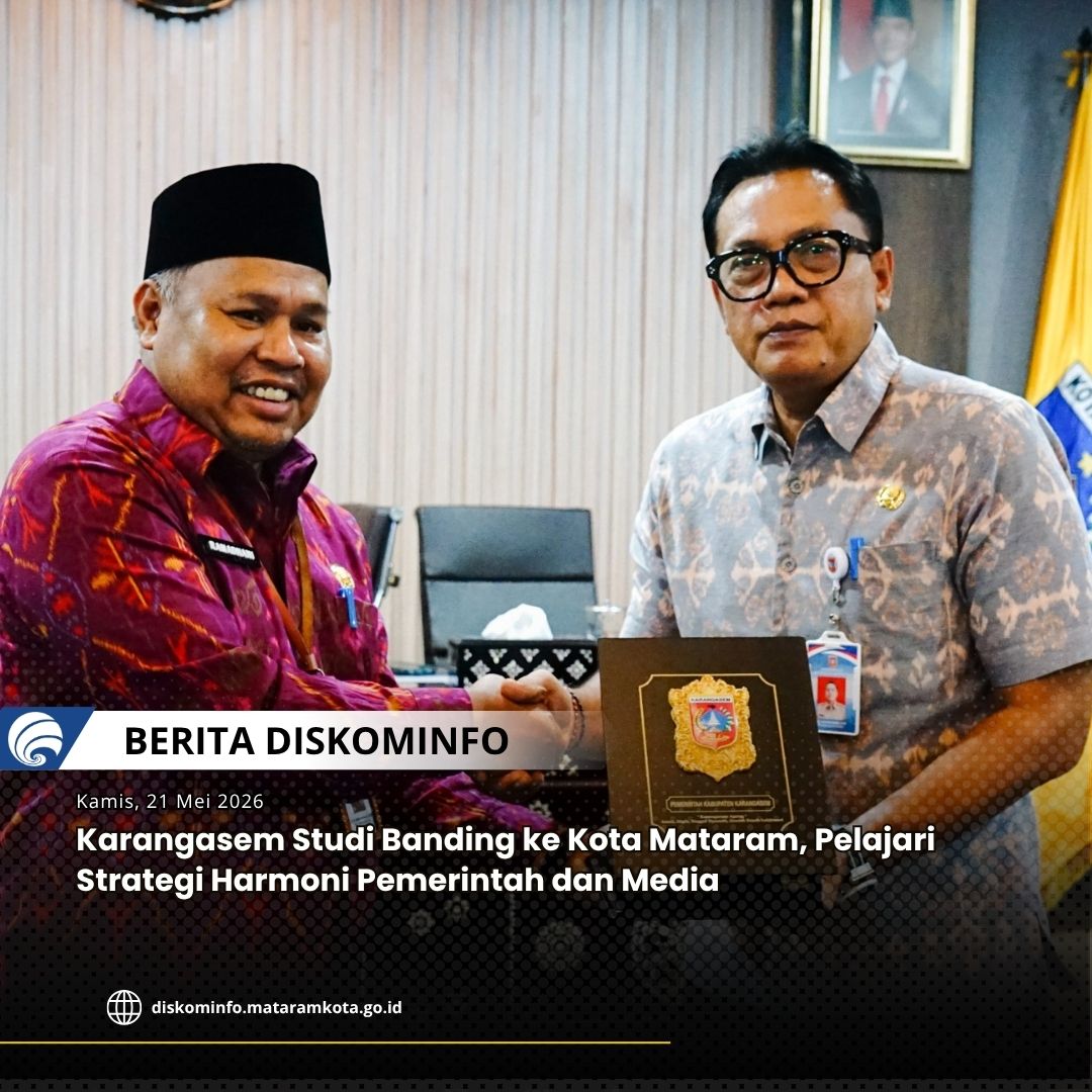 Gambar Karangasem Studi Banding ke Kota Mataram, Pelajari Strategi Harmoni Pemerintah dan Media