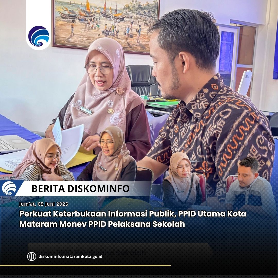 Thumbnail Perkuat Keterbukaan Informasi Publik, PPID Utama Kota Mataram Monev PPID Pelaksana Sekolah