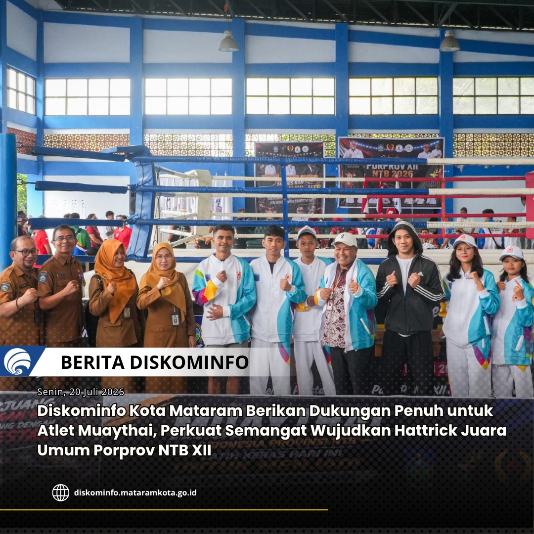 Gambar Diskominfo Kota Mataram Berikan Dukungan Penuh untuk Atlet Muaythai, Perkuat Semangat Wujudkan Hattrick Juara Umum Porprov NTB XII