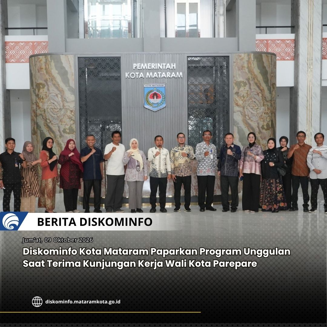 Thumbnail Diskominfo Kota Mataram Paparkan Program Unggulan Saat Terima Kunjungan Kerja Wali Kota Parepare