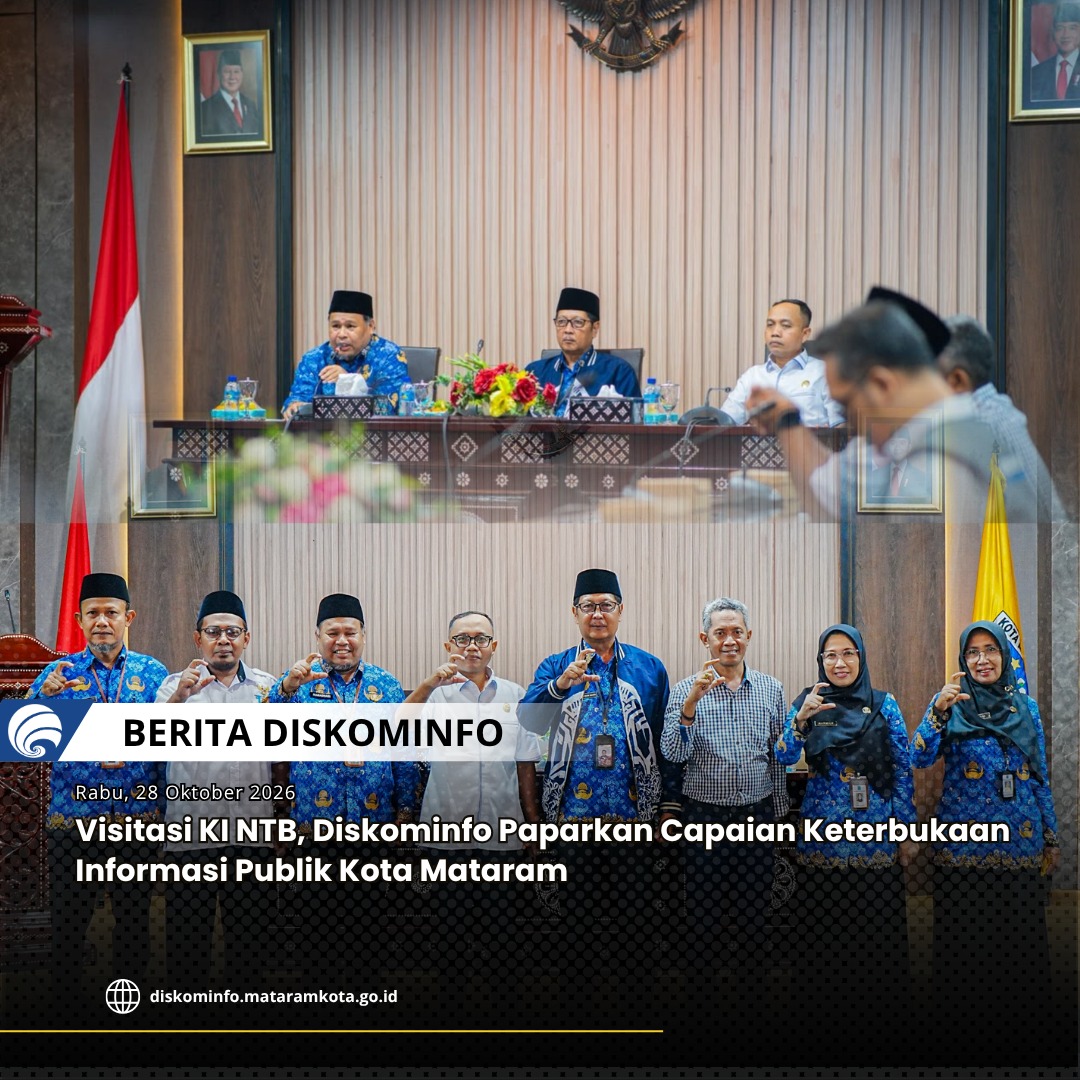 Thumbnail Visitasi KI NTB, Diskominfo Paparkan Capaian Keterbukaan Informasi Publik Kota Mataram